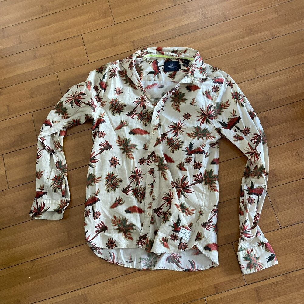 Scotch & Soda REGULAR FIT- Lightweight shirt w hawaiian print - Medium